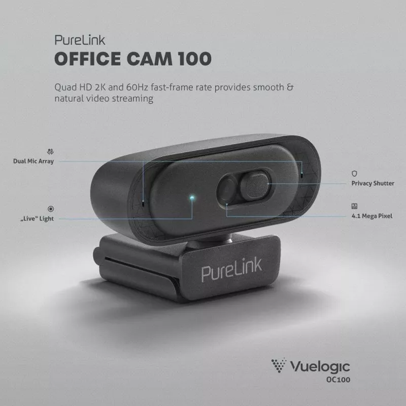 PureLink webcam voor thuiswerken, live-streaming en afstandsonderwijs (VL-OC100)