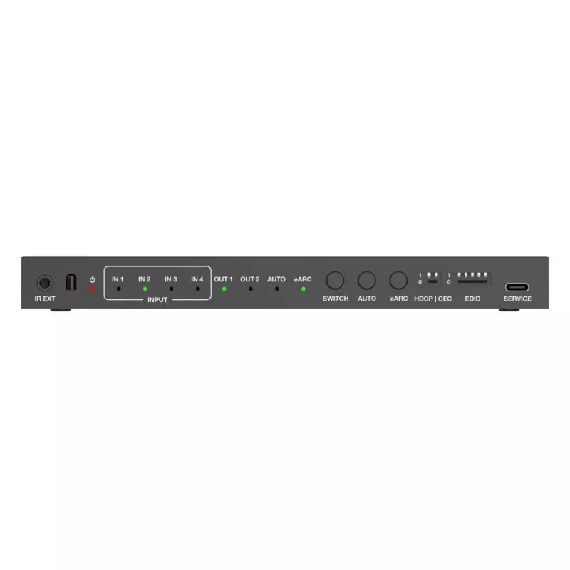 PureLink 4x1 HDMI 2.1-switch - 48Gbps - 8K 60Hz 4:2:0 12-bit audio de-embedding en KVM-switch - 4-poorts