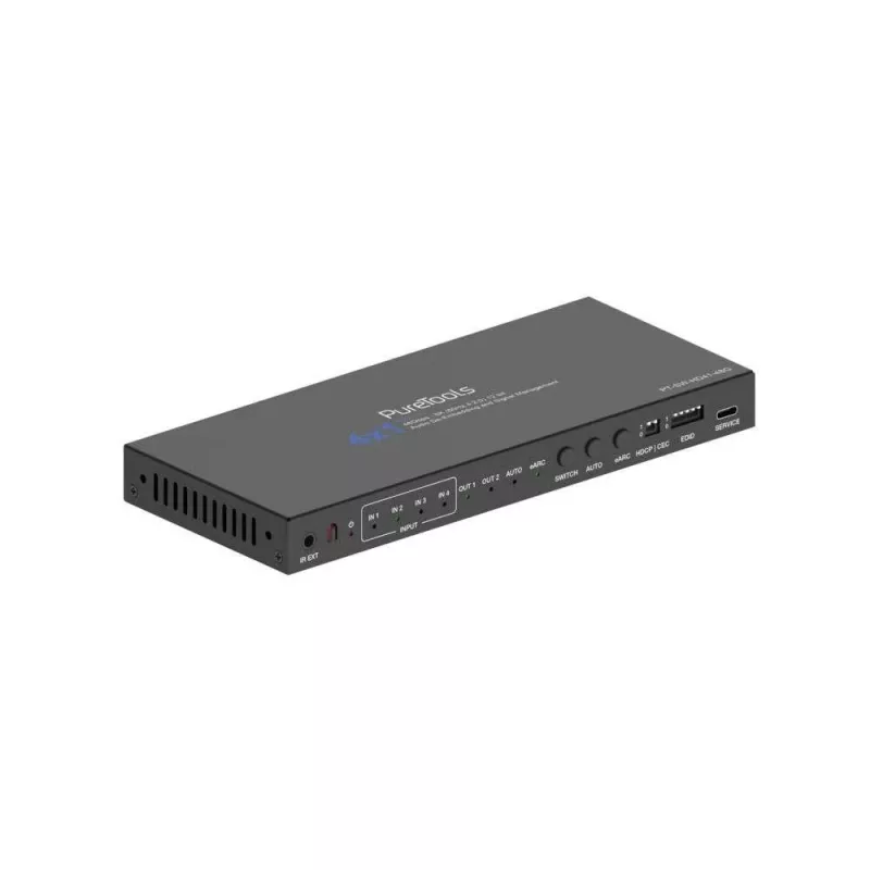 PureLink 4x1 HDMI 2.1-switch - 48Gbps - 8K 60Hz 4:2:0 12-bit audio de-embedding en KVM-switch - 4-poorts