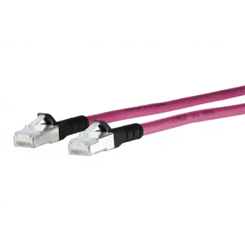 METZ CONNECT 1308450502-E Cat6a SF/UTP netwerk-patchkabel 0,5 m magenta