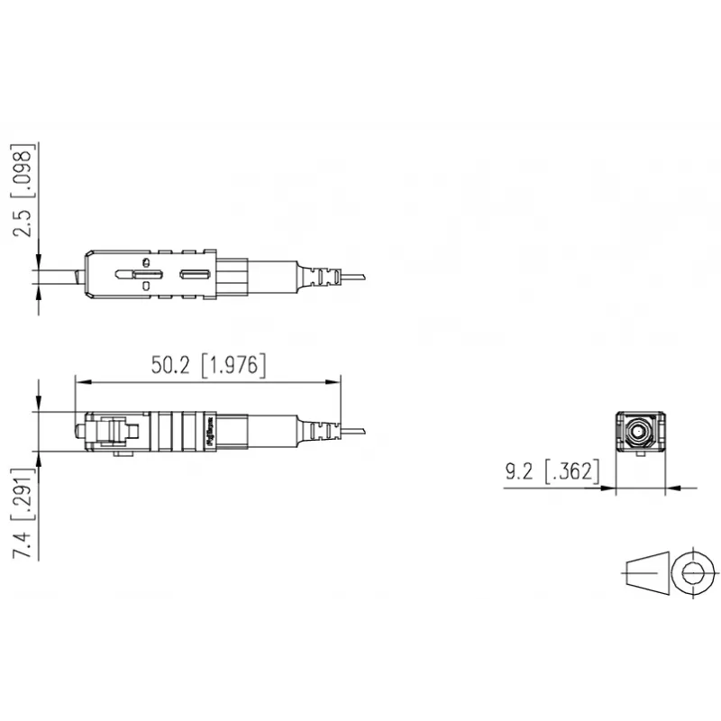 METZ CONNECT 1509QAEA0010-E SC OS2 singlemode green field assembly connector 10 stuks