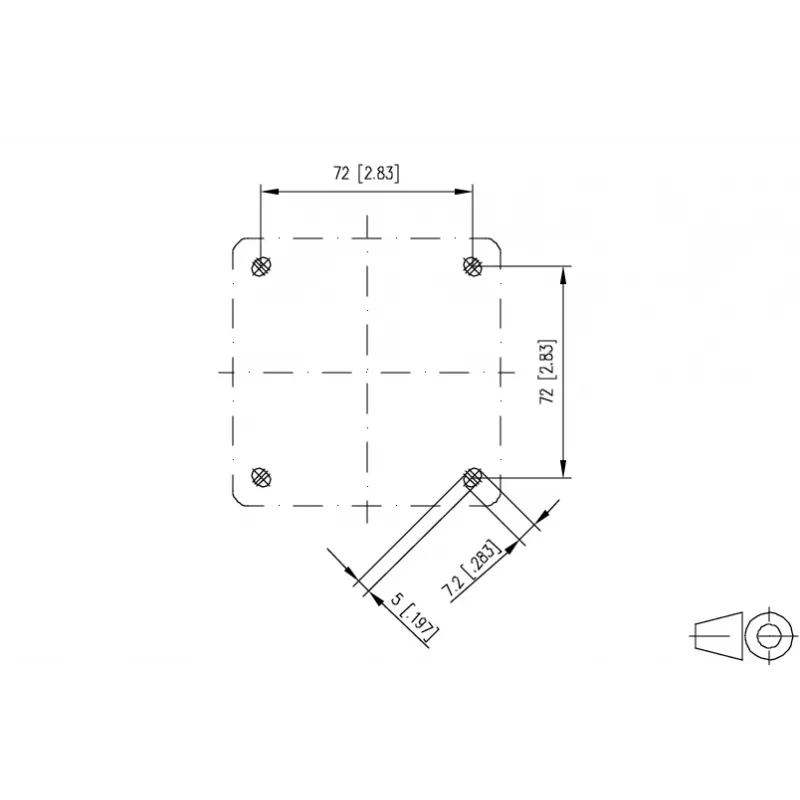 METZ CONNECT inbouwdoos IP44 2 poorten voor MC-module grijs - netwerkaccessoire