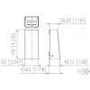METZ CONNECT 130861-0202KE glasvezel-wandcontactdoos LC-duplex OM4 2 poorten wit