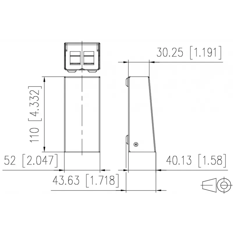 METZ CONNECT 130861-0202KE glasvezel-wandcontactdoos LC-duplex OM4 2 poorten wit