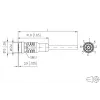 METZ CONNECT 142MKA20050 sensor-/actuatorkabel, M12 bus naar open einde, 5 m, grijs, PVC