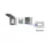 METZ CONNECT IP44 opbouwbehuizing grijs voor keystone-module 1309470003KI