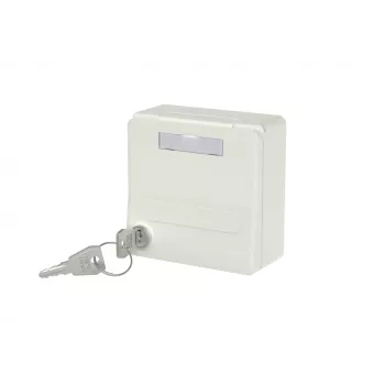 METZ CONNECT 1309471002KI inbouwbehuizing met klepdeksel en slot, zuiverwit