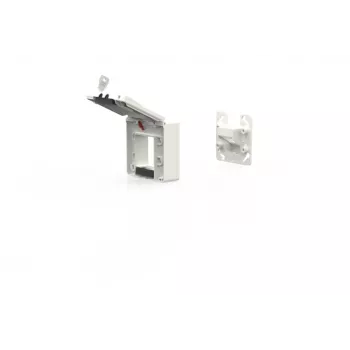 METZ CONNECT 1309471002KI inbouwbehuizing met klepdeksel en slot, zuiverwit