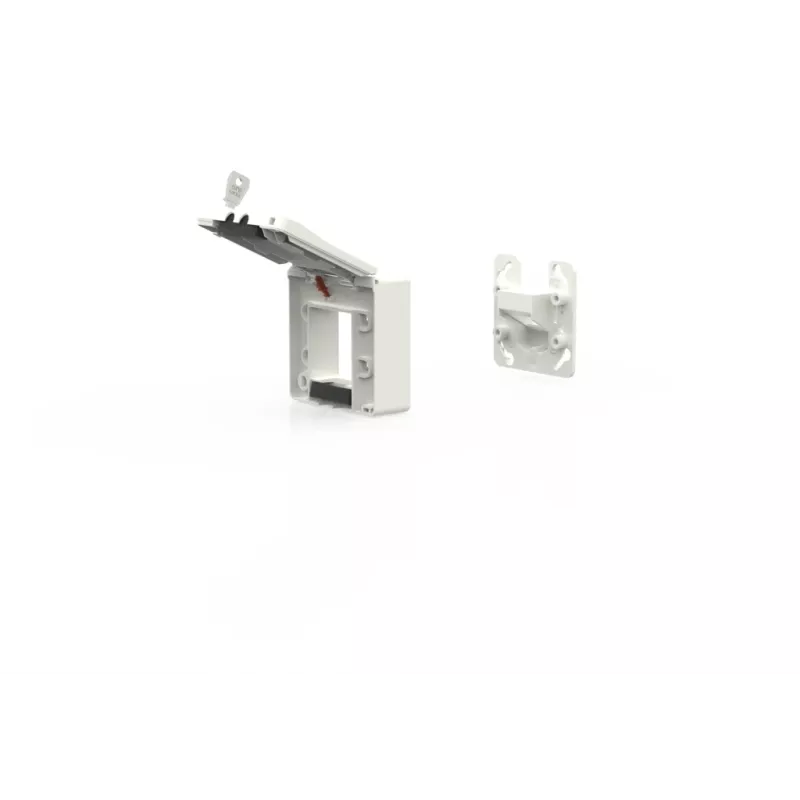 METZ CONNECT 1309471002KI inbouwbehuizing met klepdeksel en slot, zuiverwit