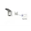 METZ CONNECT 1309471002KI inbouwbehuizing met klepdeksel en slot, zuiverwit