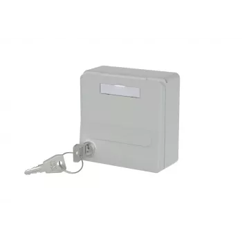 METZ CONNECT 1309471003KI module-inbouwbehuizing met klepdeksel en slot grijs (1309471003KI)