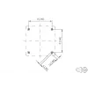 METZ CONNECT 1309471003KI module-inbouwbehuizing met klepdeksel en slot grijs (1309471003KI)