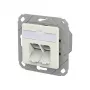 METZ CONNECT 130D381102-I E-DAT Cat.6A IDC UPk zuiverwit RJ45 keystone jack