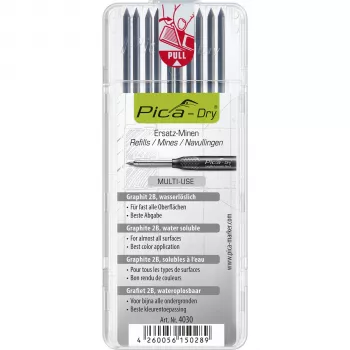 Pica DRY refills grafiet 2B 2,8mm 120mm 10 stiften