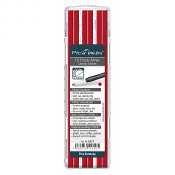 Pica BIG DRY minenset FOR ALL rood - 12 navulminen 2x5 mm 150 mm