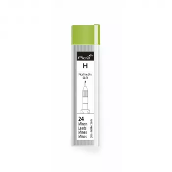 Pica Fine-Dry navullingen H - 10 minen, 0,9 mm, grafiet