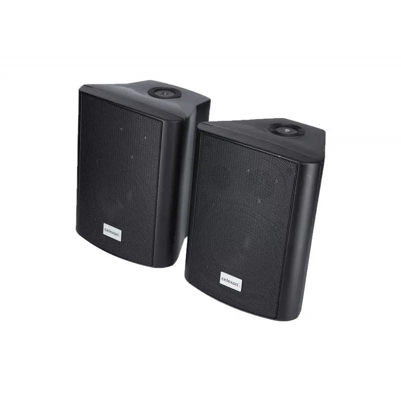 celexon 525-B actieve luidsprekerset 2-weg, 2 x 30 W RMS, met wandsteunen, zwart (1000003398)