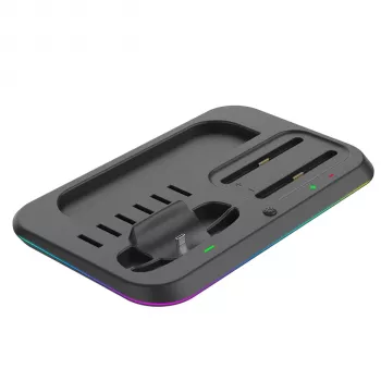 ready2gaming Nintendo Switch 2 oplaaddock - 4 Joy-Con-oplader met LED-indicatoren, zwart