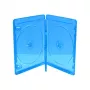 MEDIARANGE BOX38-3-30 Blu-ray-hoes - 3 discs - blauw - transparant - kunststof - 120 mm - RoHS