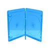 MEDIARANGE BOX38-4-30 jewelbox - 4 discs - blauw - transparant - kunststof - 120 mm - stofbestendig - krasbestendig