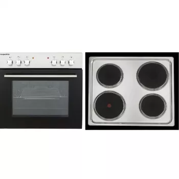 RESPEKTA EB 6000 SET IX N Inbouw-ovenset met keramische kookplaat, 66L multifunctionele oven, RVS