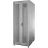 IT-BUDGET 19 inch netwerkkast SRK - 42U - breedte x diepte 800x800 mm - geperforeerde dubbele deuren voor en achter - kabelgoten - voorgemonteerd - lichtgrijs (RAL 7035) (99ITB19SRK4288DTGNM)