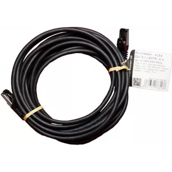 IT-BUDGET Full Copper Premium patchkabel - Flex AWG 26 - Cat.8.1 - 2000 MHz - halogeenvrij - PoE+ - 40 Gbit - zwart - 5 m (90ITBFLEX81PK5S)