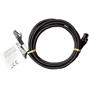 IT-BUDGET Full Copper Premium patchkabel - Flex AWG 26 - Cat.8.1 - 2000 MHz - halogeenvrij - PoE+ - 40 GBit - zwart - 3 m