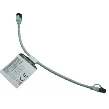 IT-BUDGET Full Copper Premium Patchkabel - Slim AWG 28 - Cat.8.1 - 2000 MHz - halogeenvrij - PoE+ - 40 Gbit - grijs - 0,25 m (90ITBSLIM81PK025G)