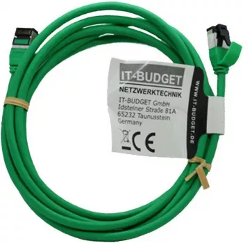 IT-BUDGET Full Copper Premium Patchkabel - Slim AWG 28 - Cat.8.1 - 2000 MHz - halogeenvrij - PoE+ - 40 Gbit - groen - 3 m (90ITBSLIM81PK3GR)