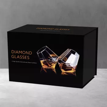 Thumbs Up Mad Monkey Diamond whiskyglasset 2-delig transparant 300 ml