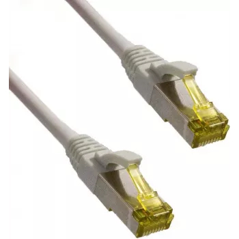 IT-BUDGET Full Copper Premium patchkabel - Super Flex TPE - Cat.6A - met Cat.7 ruwe kabel - 600 MHz - halogeenvrij - PoE+ - 10 GBit - grijs - 3 m (90ITBFLEX6A7PK3G)