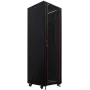 IT-BUDGET 19 inch netwerkkast SRK - 42U - 600x800 mm - glas-/staalplaatdeur - flatpack - zwart (90ITB19SRK4268GSN)