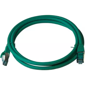 IT-BUDGET Full Copper Premium patchkabel Cat.6A 500 MHz halogeenvrij PoE+ AWG 26/7 groen 0,25 m