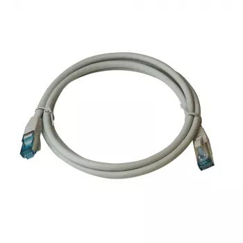 IT-BUDGET Full Copper Premium patchkabel - Cat.6A - 500 MHz - halogeenvrij - PoE+ - AWG 26/7 - grijs - 0,50 m