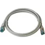 IT-BUDGET Premium patchkabel Cat.6A 500 MHz LSZH PoE+ AWG 26/7 grijs 2 m