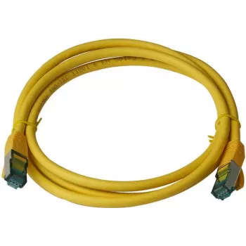 IT-BUDGET Full Copper Premium patchkabel - Cat.6A - 500 MHz - halogeenvrij - PoE+ - AWG 26/7 - geel - 20 m
