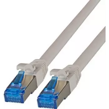 IT-BUDGET Full Copper Premium Patchkabel - Super Flex TPE - Cat.6A - 500MHz - LSZH - PoE+ - AWG 27 - grijs - 3 m