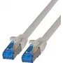 IT-BUDGET Full Copper Premium Patchkabel - Super Flex TPE - Cat.6A - 500MHz - LSZH - PoE+ - AWG 27 - grijs - 3 m