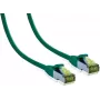 IT-BUDGET Full Copper Premium Patchkabel Cat.6A met Cat.7 ruwe kabel 600 MHz LSZH PoE+ 10Gbit groen 30 m