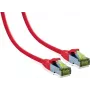 IT-BUDGET Premium patchkabel Cat.6A met Cat.7-rompkabel 600 MHz LSZH PoE+ 10Gbit rood 2 m