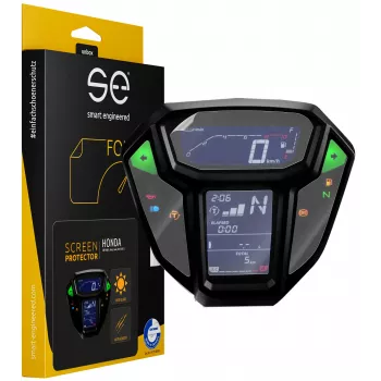 smart.engineered SE-DCP-2-0102-0045-1-M Displaybeschermfolie voor Honda CRF1000L Africa Twin (2015-2017) - Transparant - 2-pack