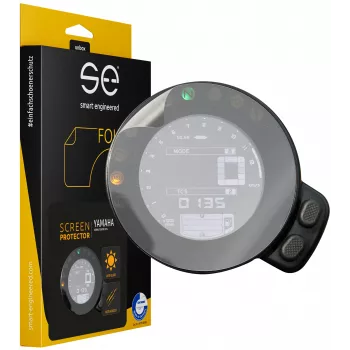 smart.engineered SE-DCP-2-0102-0072-1-M Displaybeschermfolie voor Yamaha XSR900 / XSR700 2015+ Cockpit - Transparant - 2 stuks