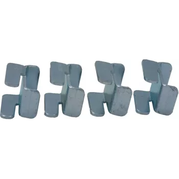 Rockstable 19 aansluitset - patchpanel - SPCC-staal - zilver - 4 stuks (RS19-MS01)