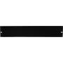 Rockstable 2U 19 inch blindplaat - SPCC-staal - zwart - 1 stuk (RS19-TP02)