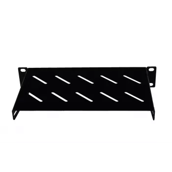 Rockstable 1U 10 inch plank - legbodem - zwart - SPCC - staal - 1U - ovaal - 25,4 cm (10 inch) (RS10-33HYL)