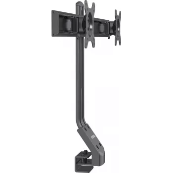 Rockstable RS-MM005 advanced dual monitor steun - klem / doorvoer - 16 kg - 33 cm (13 inch) - 68,6 cm (27 inch) - 100 x 100 mm - zwart
