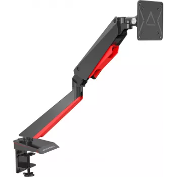 Rockstable RS-MM008 gaming monitor steun voor 1 monitor - bureausteun / doorvoer - 8 kg - 15 inch-32 inch - 100x100 mm - zwart - rood
