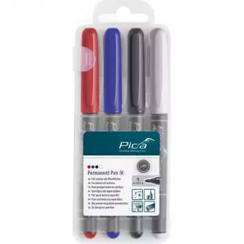 PICA-MARKER Pica Permanent-Pen 1,0mm assorti met Instant-White-Pen