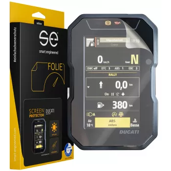 smart.engineered SE-DCP-2-0102-0181-1-M displayschermfolie voor Ducati DesertX (2023+) - transparant